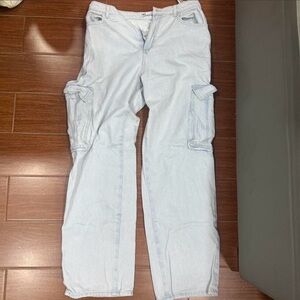 Women zara cargos jeans sz 10